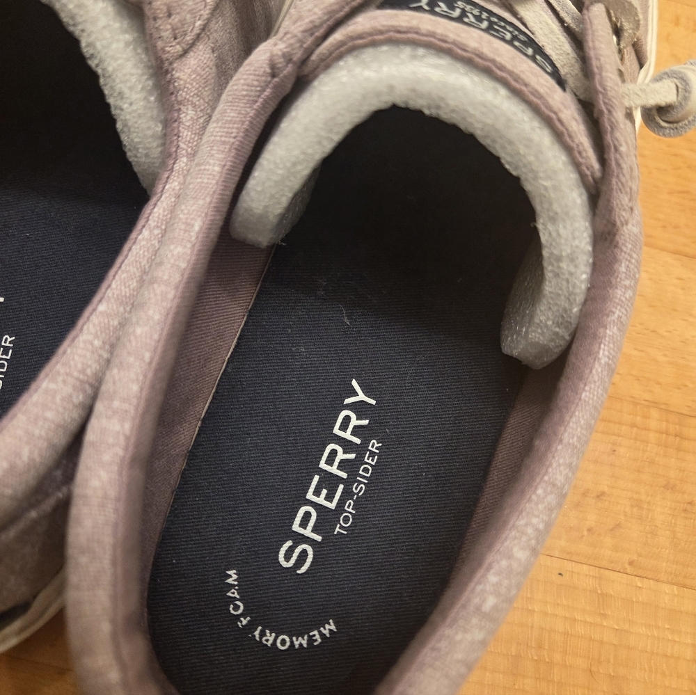 Sperry Women's Pier Wave LTT Sneakers Lilac Purple Canvas Size 10 - Picture 8 of 10